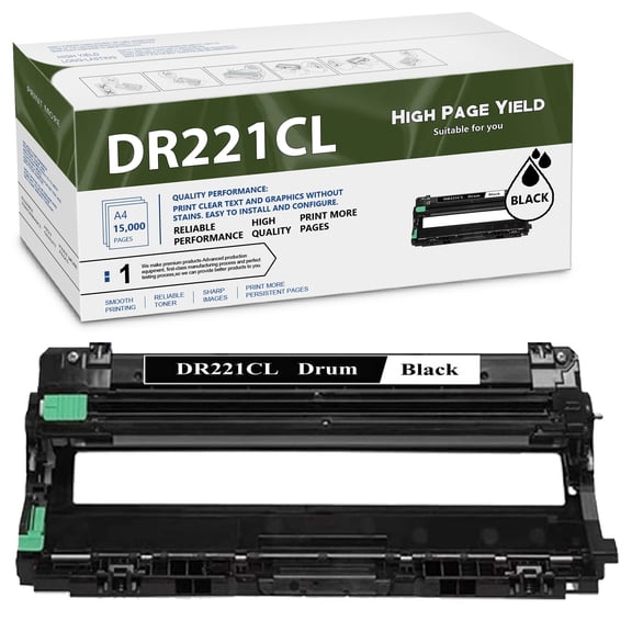 1 Black DR221CL Drum Unit Replacement for Brother HL-3140CW 3150CDN 3170CDW 3180CDW 9130CW 9140CDN 9330CDW 9340CDW 9015CDW 9020CDN Printer