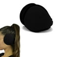 thumbnail image 1 of 1 Black Ear Muff Wrap Winter Warmers Basic Polar Fleece Earmuff Grip Soft Unisex, 1 of 3