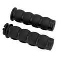 thumbnail image 1 of 1" Black Non-Slip Rubber Handlebar Hand Grips For Harley Honda Yamaha Kawasaki, 1 of 8
