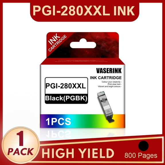 1 ×Black(PGBK) PGI-280XXL Ink cartridge Compatible for Canon PGI-280XXL ink for Canon PIXMA TS8120 Printer