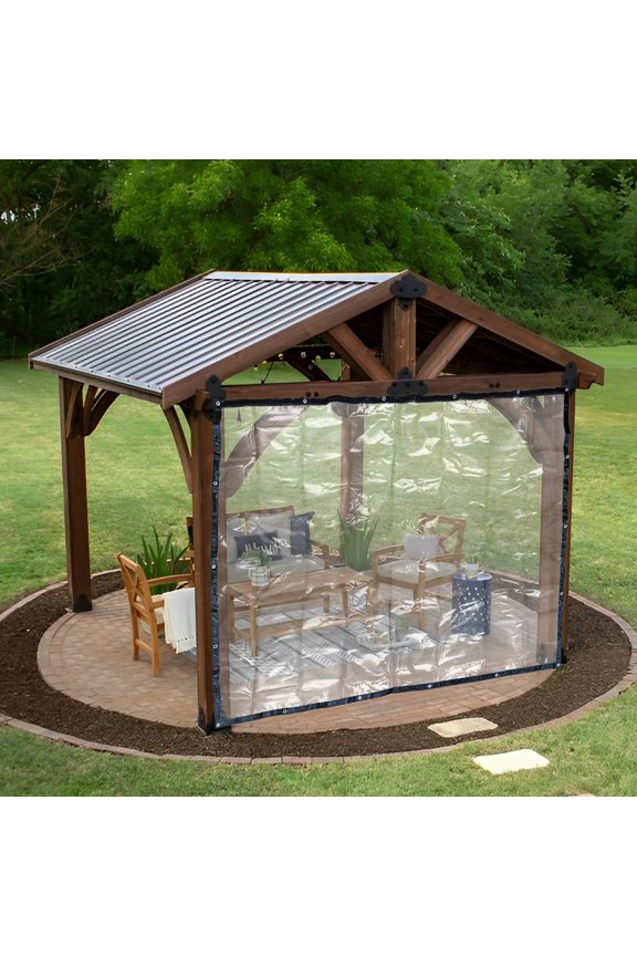 1* Black PVC Tarpaulin, 2.5*3m/8*10ft