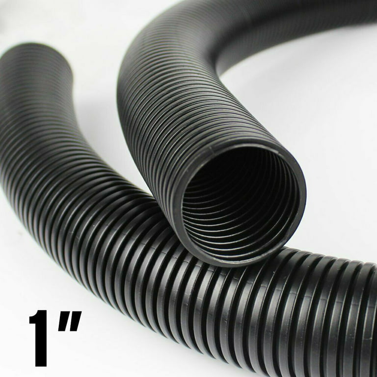 1 Black Split Wire Loom Tubing Conduit Flexible Cover Polyethylene Tube  Size & Options