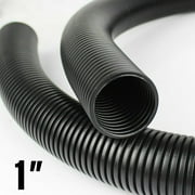 Car Elements Durable 1 Split Wire Loom Tubing, Black