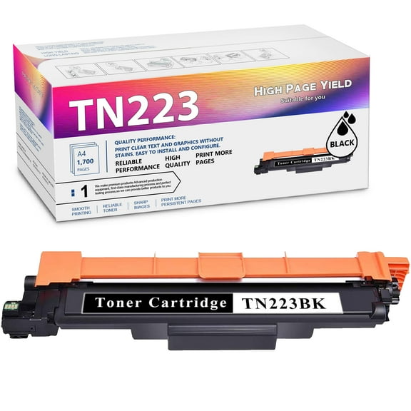 1 Black TN223 / TN223BK Toner Cartridge Replacement for Brother MFC-L3770CDW L3710CW L3750CDW L3730CDW HL-3210CW 3230CDW 3270CDW 3290CDW DCP-L3510CDW L3550CDW Printer