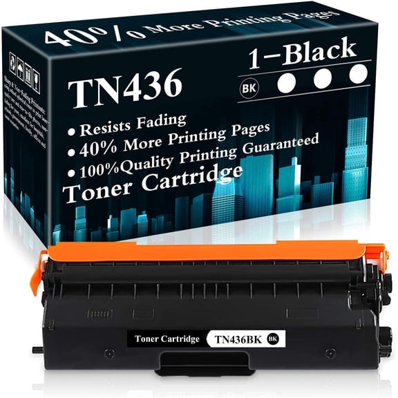 1 Black TN436 / TN436BK Toner Cartridge Compatible for Brother HL-L8260CDW L8360CDW L8360CDWT L9310CDW L9310CDWTT DCP-L8410CDW MFC-L8610CDW L8900CDW L8690CDW L9570CDW Printer