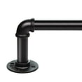 thumbnail image 1 of 1" Black Wrap Curtain Rod for Windows 48"-86",Indoor/Outdoor Curtain Rods ,Heavy Duty and Outdoor Curtains, 1 of 9