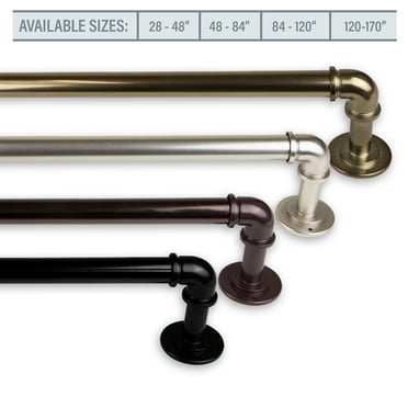 1" Blackout Curtain Rod 84-120 Inch - Satin Nickel