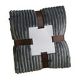 thumbnail image 1 of 1*Blanket Plush Throw Blanket Solid Color Oversized Fleece Blanket With Vertical Stripes Cozy and Soft for All Seasons for Couch Bed or Picnics Blanket, 1 of 8