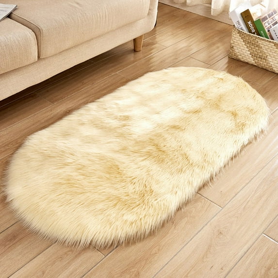 1 Blanket Soft Rug Chair Cover Artificial Sheepskin Wool Warm Hairy Carpet Seat Mats Rug