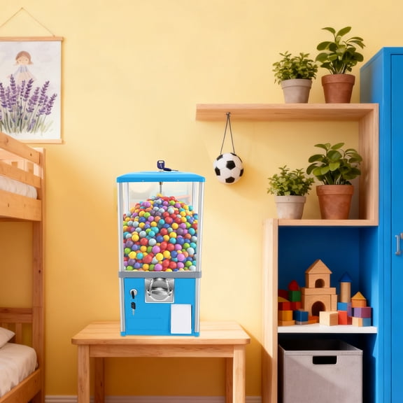 1* Blue 25-cent Vending Machines, Big Capsule Vending Machine, Commercial Vending Machine, Gumball Machine