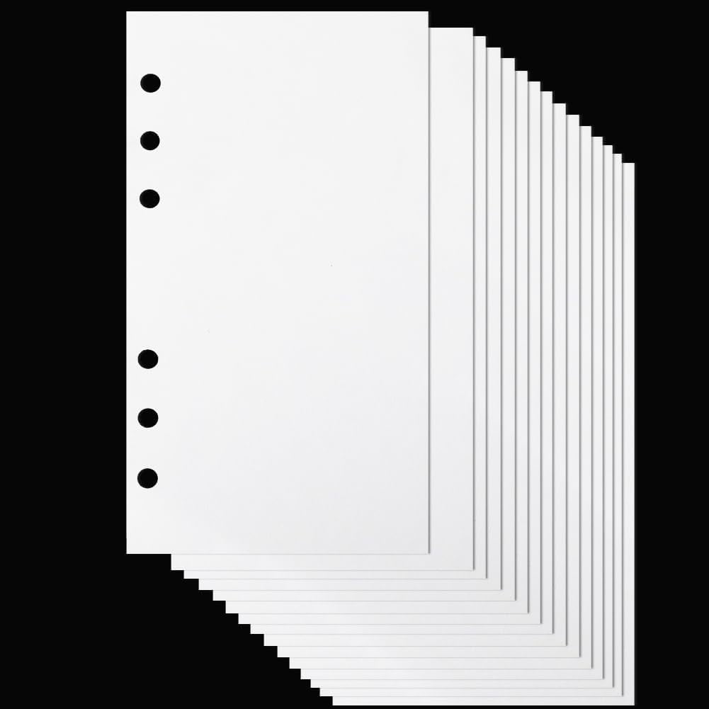 1 Book 40 Sheets A6 Refill Pad Loose-Leaf Refillable Planner Inserts ...
