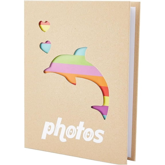 1 Book 6 Inch Ppaper Cover Photo Album Picture Storage Holder Memory Book with 100 Pockets Rectangle Heart 166x126x50mm Inner Diameter: 155x106mm 50 sheets