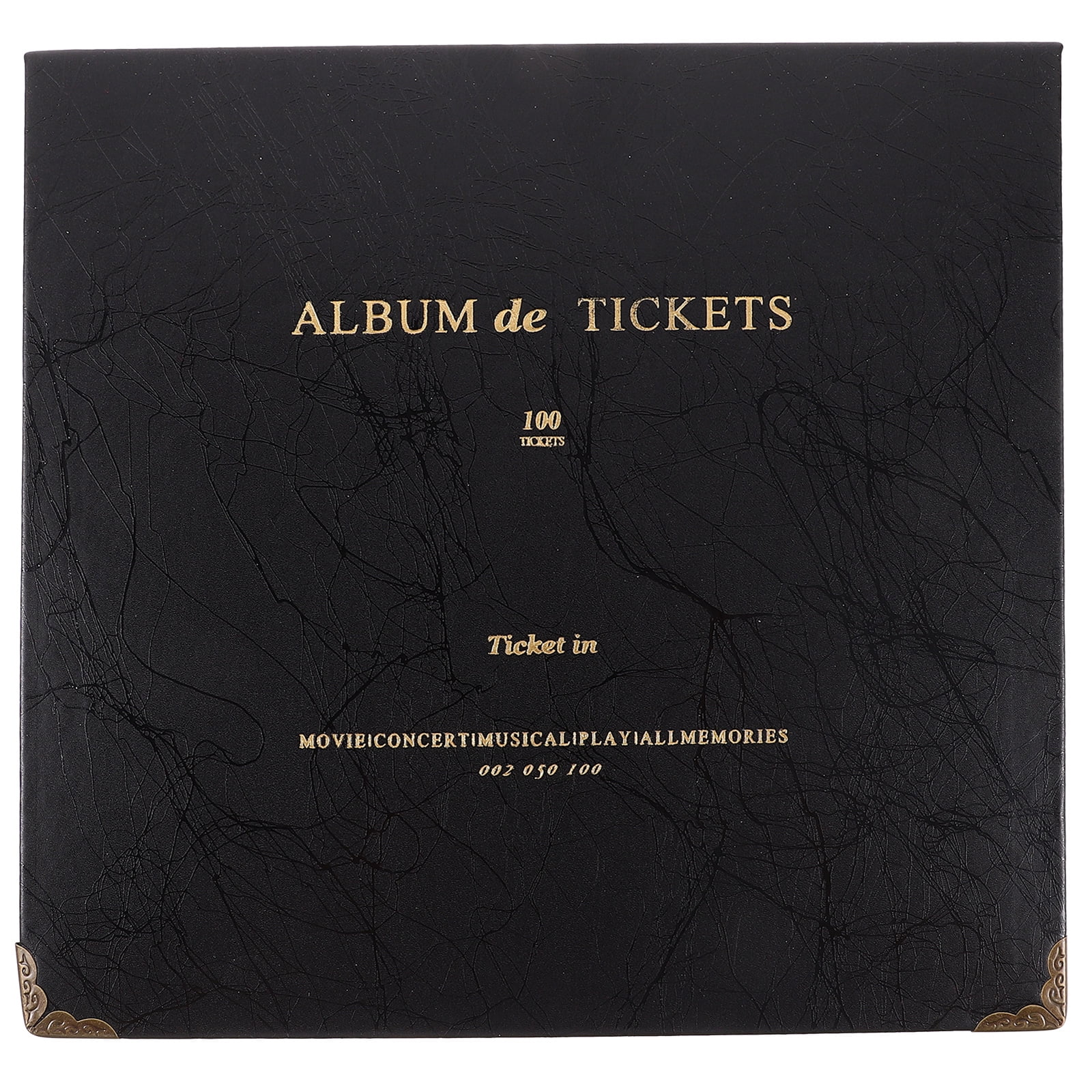 1 Book of Ticket Stub Organizer Looseleaf Tickets Storage Organizer