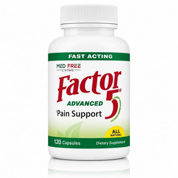1 Bottle Factor 5 Joint Flexibility Care 120 Count Daily Routine Pack Packaging May Vary