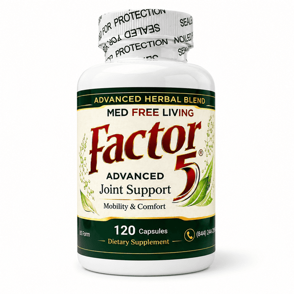 1 Bottle Factor 5 Joint Mobility Care 120 Count Daily Lifestyle Set Package May Differ