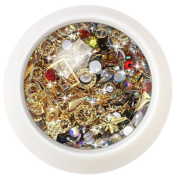 HOARBOEG 1 Bottle Multi Shapes AB Nail Rhinestone Crystals Rhinestone for Nail Art Decoration