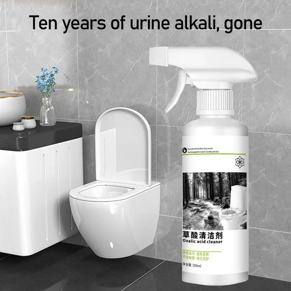 1 Bottle Oxalic Acid Cleaner 300ML, Foam Multi-functional Cleaning Agent, Concentration High Magic Toilet All-purpose Cleaner, Floor Tile Countertop Oxalic Acid