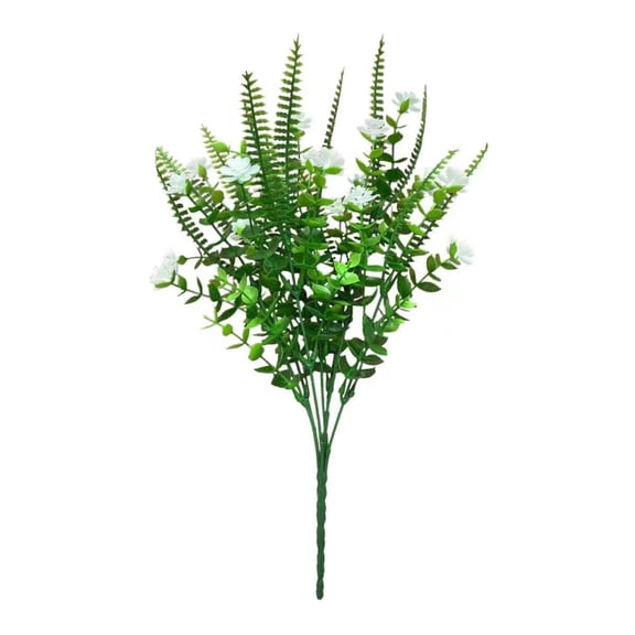 1 Bouquet 7 Head Eucalyptus Stem Valentine's Day Real Touch Leaf Artificial Eucalyptus Leaves Faux Fake Greenery Branches Decor for Wedding Bouquet