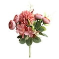 thumbnail image 1 of 1 Bouquet Easy to Maintain Fake Flower Bouquet Charming Faux Silk Flower Everlasting Simulation Flower Home Decor, 1 of 7