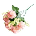 thumbnail image 1 of 1 Bouquet Fake Flowers Charming Long-lasting 5 Heads Realistic Artificial Hydrangea Bouquet Garden Supplies Beige Faux Sil, 1 of 8
