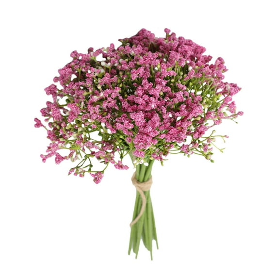 1 Bouquet of Artificial Flowers (12 Branches) - Artificial 12Pcs Babys Breath Artificial Flowers for Decoration Gypsophila Bouquet