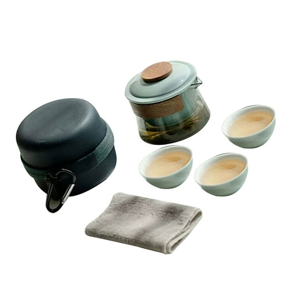 1 Bowl 3 Cups New Teapot and Tea Cup Set Kits Household Tea Making Chinese Tea Set Supplies Home Travel Outdoor Portable