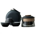 thumbnail image 1 of 1 Bowl 3 Cups Tea Cup Set Household Tea Making Travel Tea Set Outdoor Portable Bag Chinese Tea Set Supplies, B, 1 of 7