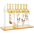 1 Box 1 Set Acrylic Earring Display Stands Clothes Hanger Shaped ...