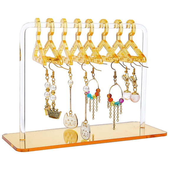 1 Box 1 Set Acrylic Earring Display Stands Clothes Hanger Shaped ...