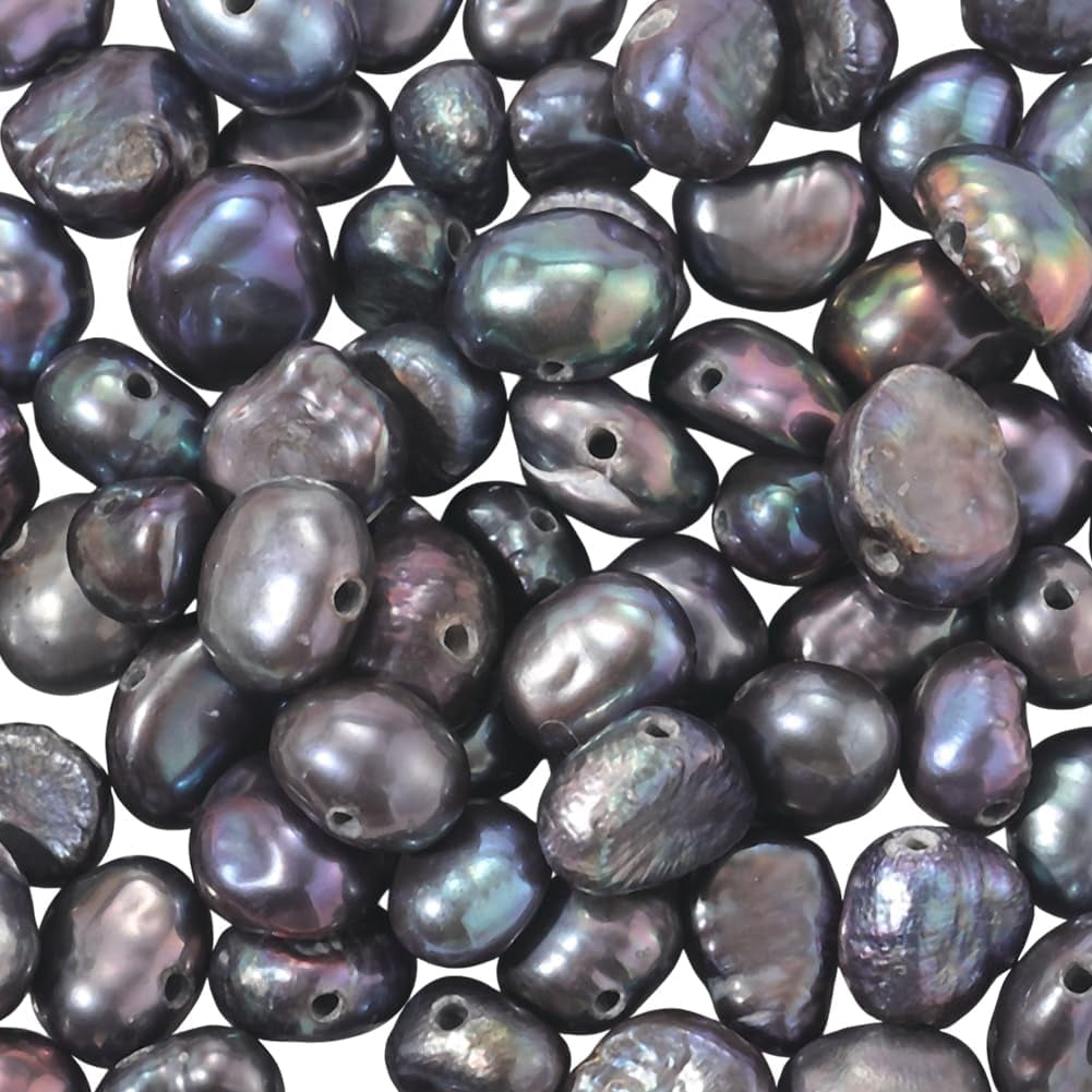 6-10mm Natural Freshwater Pearl Beads - Baroque Colorful Loose Pearls For Jewelry Making & DIY Crafts - View #7