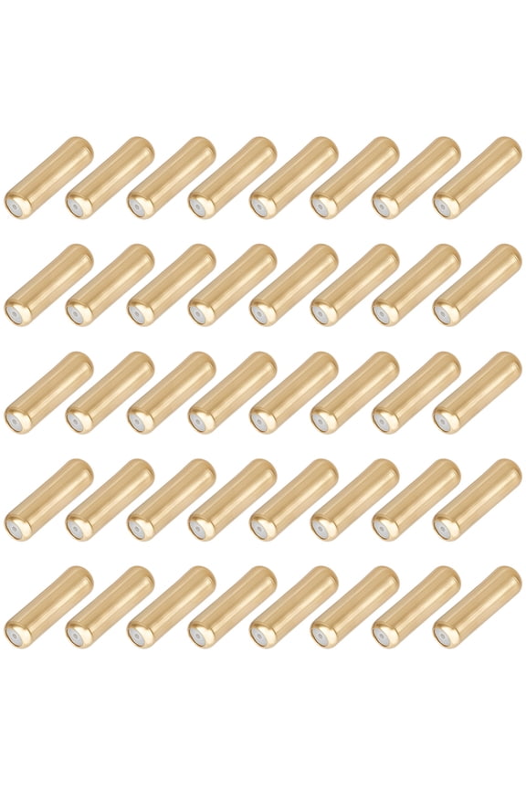 1 Box 100Pcs Brooch Pin Caps Stick Pin Back Gold Metal Brass Lapel Brooches Sticks Backing Stopper End Locking Beads Findings with Rubber Inside