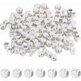 thumbnail image 1 of 1 Box 100Pcs Cube Spacer Beads Silver Square Beads Bulk 3x3x3mm 925 Sterling Silver Plated Brass Smooth Loose Charms for DIY Bracelet Necklace Earrings Keychains Jewelry Making Crafts Gifts, 1 of 7