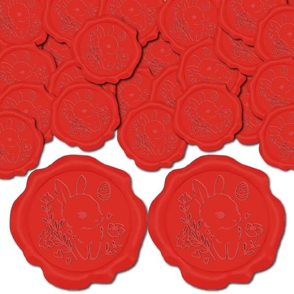 1 Box 100Pcs Easter Adhesive Wax Seal Stickers Envelope Seal Decoration ...