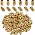 thumbnail image 1 of 1 Box 100Pcs Gold Spacer Beads Metal Barrel Beads Large Hole European Rondelle Spacers Round Tube Column Bead for Jewelry Making Supplies DIY Necklaces Earrings Bracelets Crafts Gold, 1 of 6