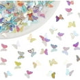 thumbnail image 1 of 1 Box 100Pcs Mini Butterfly Ornament Miniatures Tiny Resin Butterflies Cabochon Fairy Garden Statues Dollhouse Micro Landscaping Potted Decoration for Crafts Art Decor Nail Phone Charms 1set, 1 of 9
