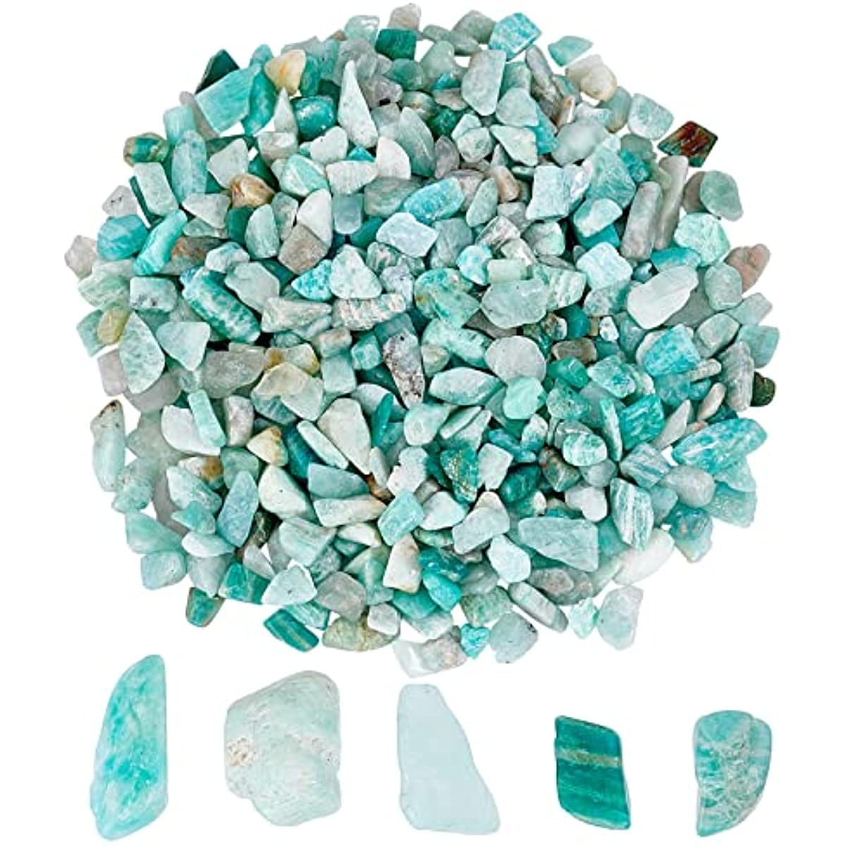 1 Box 100g Amazonite Chip Beads Blue Irregular Gemstones Healing ...