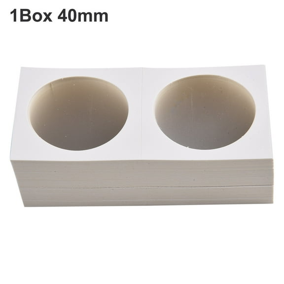 1 Box 12 Specifications 17.5-40mm Coin Holders Stamp Coin Storage Square Cardboard Box Coin Album Collection Coin Holders
