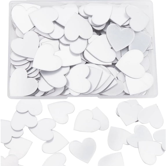 1 Box 120Pcs 1 Inch Small Self Adhesive Mirror Tiles Heart Mirror Tiles Acrylic Mini Mirrors