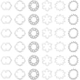 thumbnail image 1 of 1 Box 120Pcs 6Styles Tibetan Style Alloy Linking Rings Flower Linking Rings Chakra Sign Linking Rings for Necklace Dangle Earring Making Antique Silver, 1 of 5