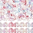 thumbnail image 1 of 1 Box 120Pcs Butterfly Charms Mini Butterfly Cabochons Glass No Hole Beads Bulk 3D Tiny Butterflies Flatbacks Vase Fillers Cute Butterfly Cabochon for DIY Jewelry Making Nail Art DIY Supplies, 1 of 5