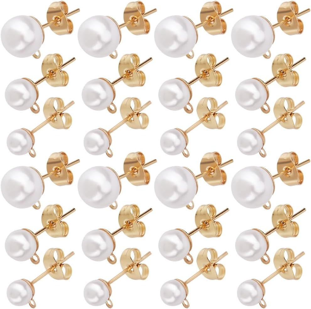 100 Pcs Stainless Steel Earring Studs – 12x5mm, 50 Pairs For Jewelry Making, DIY Earrings 4 thumbnail image
