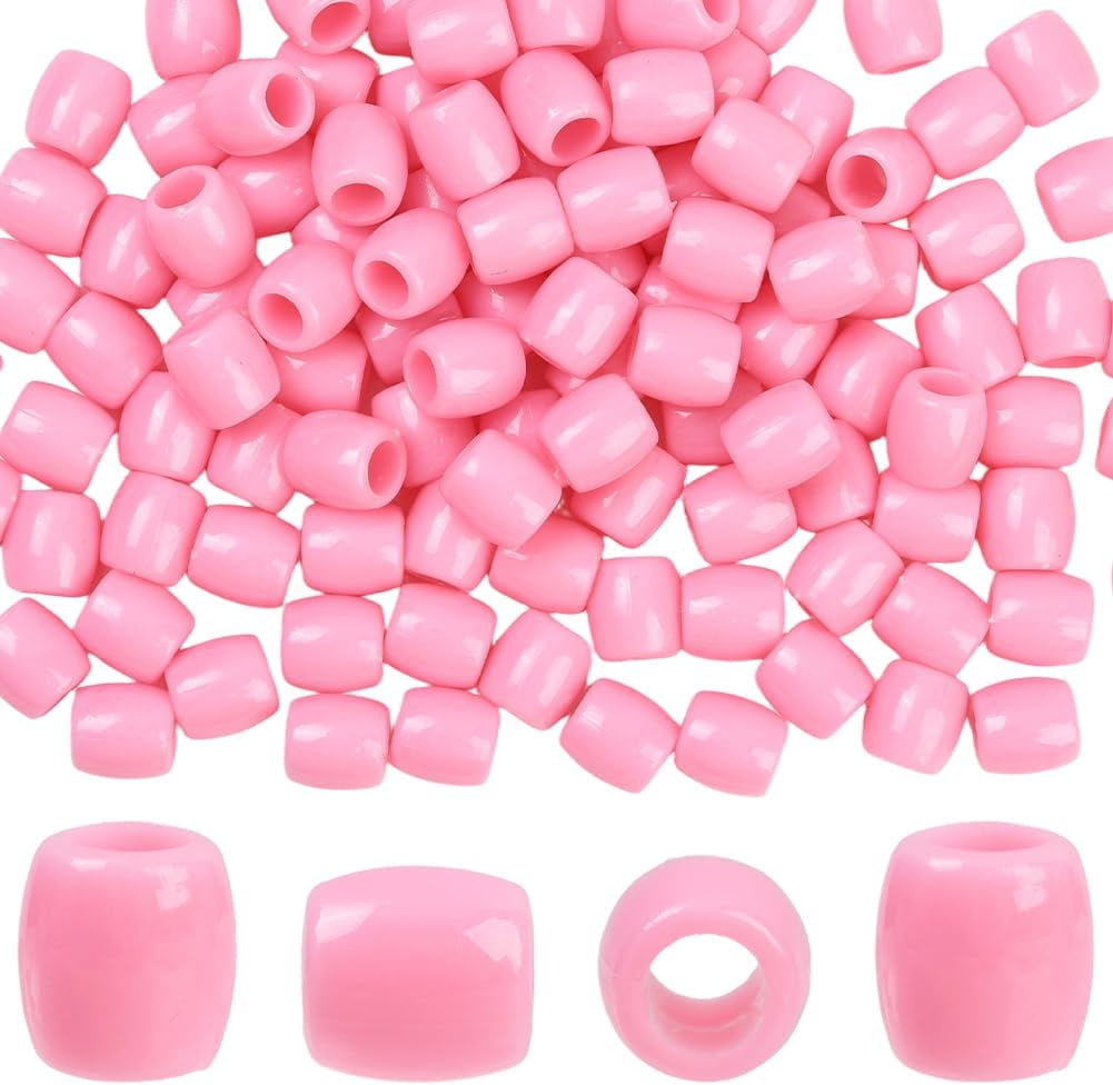 1 Box 120Pcs Pink Loc Beads Hair Dreadlock Beads Plastic Sweet Cute ...