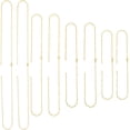 thumbnail image 1 of 1 Box 12Pcs 4 Sizes Blank Necklace Chains Gold Stainless Steel Cable Chain Bulk Metal Adjustable Connector Necklaces Link with Lobster Claw Clasps for Jewelry Making DIY Craft Accessories Gold, 1 of 7