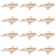 1 Box 12Pcs Bird Charms Rhinestone Animal Charms Birds Swallow Hummingbird Charm Rhinestones Animals Charm