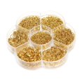 thumbnail image 1 of 1 Box 1450PCS Golden Assorted Sizes (3mm 4mm 5mm 6mm 7mm 8mm 10mm) Open Iron, 1 of 7