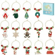 NOBRAND 1 Box 14Pcs Drink Charms Bulk Wine Marker Charms Wine Glass Identifier Sea Summer Ocean Hawaii Glass Ball Charms