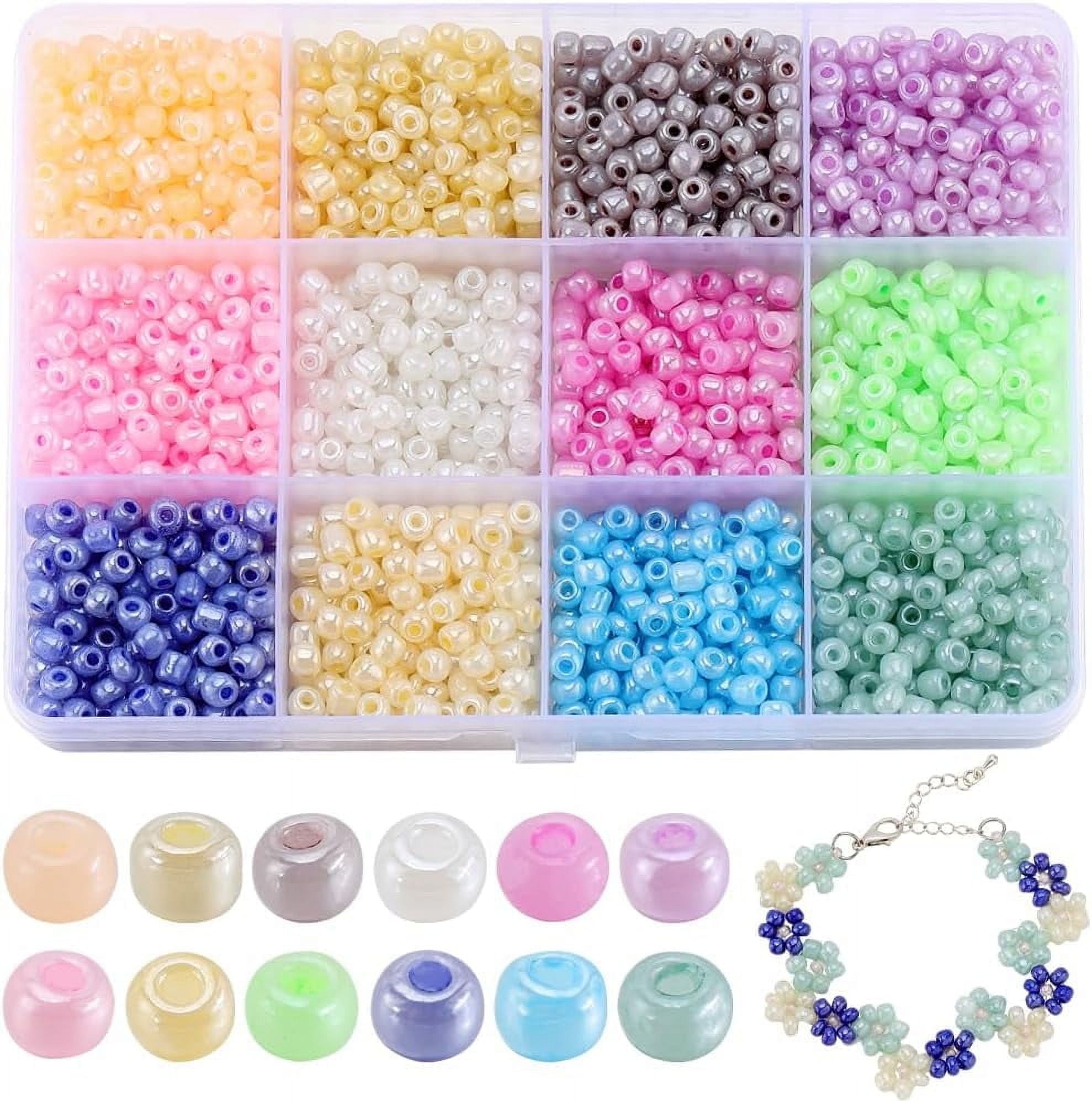 Mm Beads 4mm Hot Pink Magenta Rose Glass Small Little Seed Beads