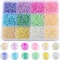 thumbnail image 1 of 1 Box 156G 8/0 Glass Seed Beads 3mm Seed Bead Glass Mini Pony Beads Glass Seed Bead Bulk Beading Beads Glass Spacer Loose Beads, 1 of 5