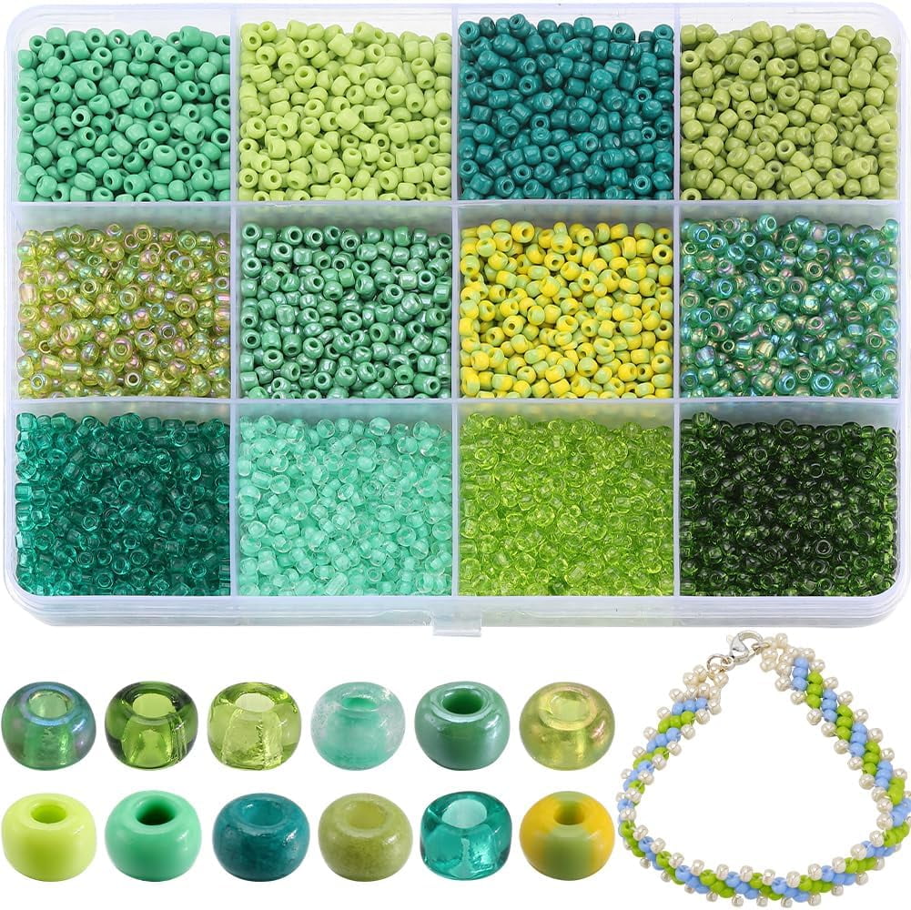 1 Box 156G Glass Seed Bead 8/0 Bracelet Seed Beads 3mm Glass Seed Beads ...