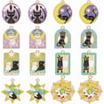 thumbnail image 1 of 1 Box 16pcs Black Cat Enamel Charms Moon Cat Charms Alloy Enamel Black And White Cute Gothic Sun Star Cats Charms DIY for Jewelry Making Party Women Gifts Diy Supplies Accessories, 1 of 5